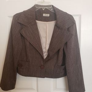 dressy skirt & jacket with stitched detailing